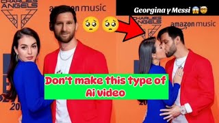 Messi kiss Georgina ❤️ / Don't make this type of video.🤯🥺