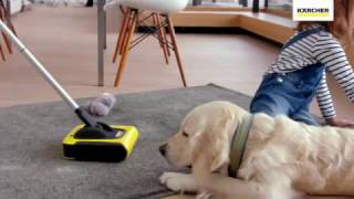 Dog hair and messy kids vs. Karcher KB5 Cordless Sweeper