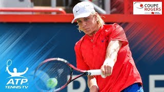 Dramatic Denis Shapovalov match point saves and win | Coupe Rogers Montreal 2017