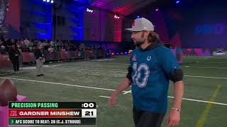 Gardner Minshew Precision Passing event at the Pro Bowl games