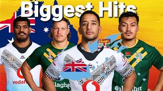 Biggest Hits | Australia 🇦🇺 Vs Fiji 🇫🇯 | Rugby League World Cup | Highlights 2022