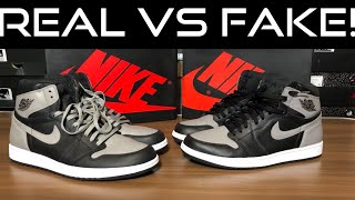 Air Jordan 1 Shadow Real vs Fake Review/with UV Light test