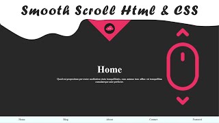 CSS Layout With Smooth Scrolling | HTML CSS Smooth Scroll