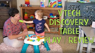 VTECH Sit To Stand Learn and Grow Discovery Table Play \u0026 Review | Activity Toys For 1 Year Old