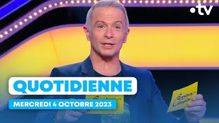 Emission Quotidienne du Mercredi 04 Octobre 2023 - Questions pour un Champion