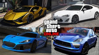 GTA 5 - What are the real cars? - Lamborghini / GT86 / Pontiac GTO / Porsche Macan / Rimark Nevera