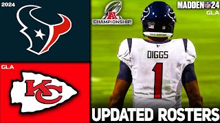 Texans vs. Chiefs | AFC Championship | 2024 - 2025 Updated Rosters | Madden 24 P