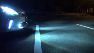 【CREE】PRIUSα ALL LED from front width★CREE使用　プリウスα　オールLED　前方横から