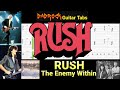 The Enemy Within - RUSH - Guitar + Bass TABS Lesson