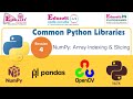 Common Python Libraries - NumPy Arrays: Indexing and Slicing
