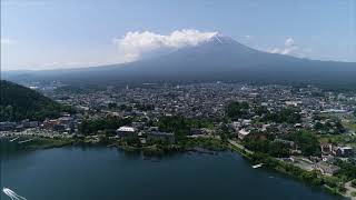 山梨県富士河口湖町 河口湖で飛ばしてみた/ ドローン空撮