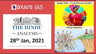 'The Hindu' Analysis for 28th January, 2021. (Current Affairs for UPSC/IAS)