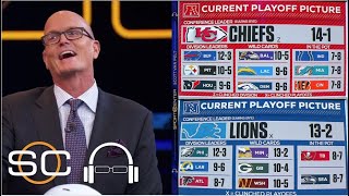 ESPN breaks NFL Week 16: Eagles \u0026 Bucs are LOSER - Lions \u0026 Vikings tie 13-2 - Bills move to 12-3