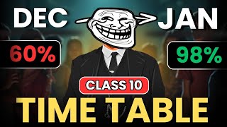 24 DECEMBER से ऐसे पढ़ो | class 10 time table 2024 | DECEMBER TO JANUARY Time Table