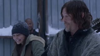 The Walking Dead 9x16 - 'Snowball Fight' Scene