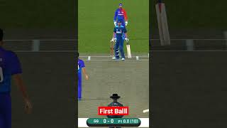 First Ball of the inning GL VS DD T20 Cricket Match Real Cricket 20 Best Gameplay video #cricket