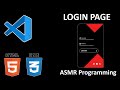 ASMR Programming – Login Page - No Talking