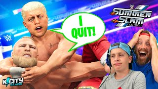A.I. Decides SummerSlam 2023 (Brock vs Cody in WWE 2k23) SportsMania 11!