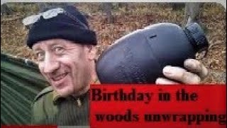 Birthday Unwrapping in the woods BCB Crusader mk2 bexbugoutsurvivor