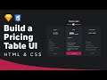 Sketch to HTML & CSS Pricing Table UI