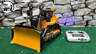 RC BULLDOZERS UNBOXING || bruder d11 converts review and test sound and light systems || KID TOY TV