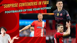 Surprise Contenders in FWA Footballer of the Year Voting