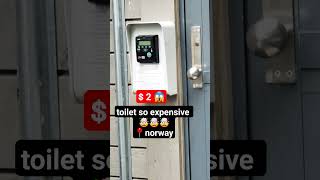 expensive toilet #norway #viral #toilet #trendingshorts #travel #viralvideo #expensive