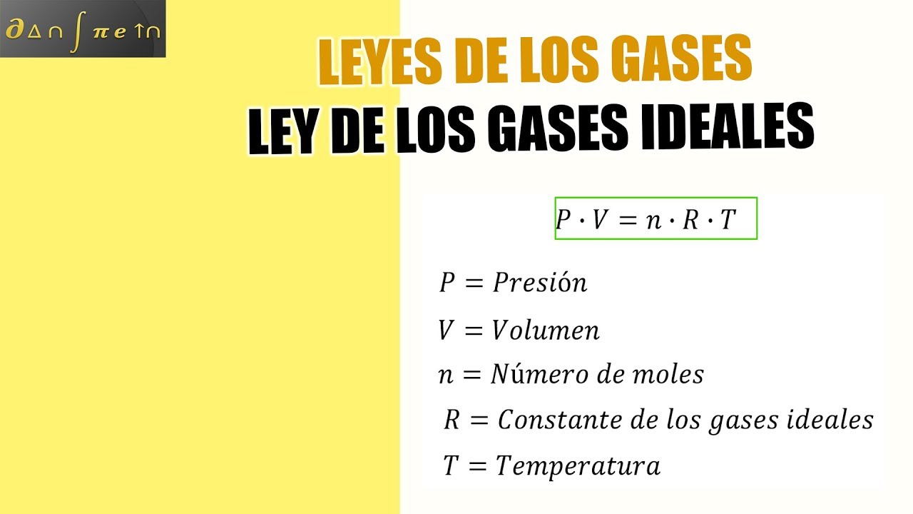 Leyes De Los Gases Parte 4- Ley De Los Gases Ideales Con Ejemplos ...