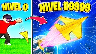 HICE el AVIÓN DE PAPEL más PRO de TODO ROBLOX!! 🤯😎  | El Magnum