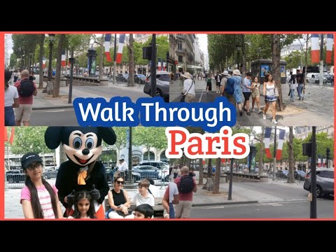 Shanzy Lizy Walk Through Paris Famous Street Champs Elysees Mrs