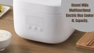 Xiaomi Mijia Multifunctional Electric Rice Cooker 4L Capacity 4-5 People Household, stainless steel.