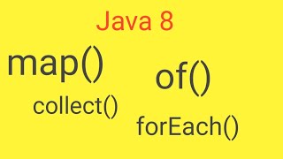 stream api || map() || of() || collect() || forEach() || stream api interview questions | java 8 |