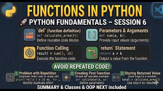 Python Fundamentals – Session 6 | Functions in Python