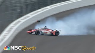 Rinus VeeKay spins out of control, into wall during Indy 500 testing at IMS | Motorsports on NBC