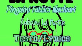 Pinguini Tattici Nucleari - Rubami la Notte (Testo/Lyrics)