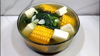 SEGEEER BANGET ! SAYUR BENING BAYAM JAGUNG TAHU KUNCI