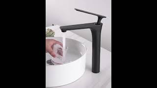 Fyeer Matte Black Tall Body Bathroom Basin Faucet#Faucet Factory