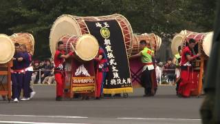 自衛隊中央観閲式(総合予行) 東部方面自衛太鼓 はね駒  JGSDF Eastern Army Drum Team Hane Konma