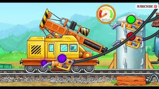 Game for boys to build a house using vehicles for construction: truck, bulldozer, excavator etc.🥰