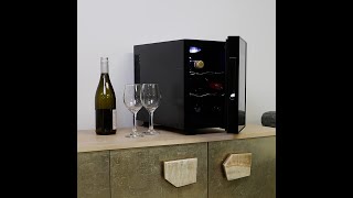 Koolatron Urban Series 6 Bottle Wine Cooler, Thermoelectric Wine Fridge, 0.65 cu. ft. Freestanding