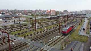 vectron el lokomotiv ved Næstved station