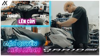 Lên cùm CB650F và PCX chính hãng full chức năng Passing, Hazard Tắt đèn cho Vario 160 | H2 LED