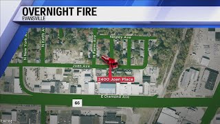 Evansville Firefighters respond to home on Joan Place