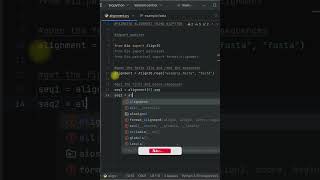 Pairwise Sequence Alignment - #Biopython Tutorial Tips And Tricks! #bioinformatics