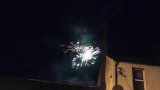 New Year fireworks 1st January 2018 in Dundalk co. Louth