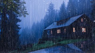 Gentle Night RAIN - Rain Sounds For Sleeping - Thunderstorm Sounds, Study, Relax