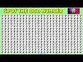 CAN YOU FIND THE ODD NUMBERS AND LETTER? #22 | HOW GOOD ARE YOUR EYES?