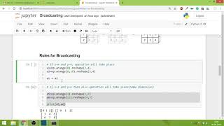 Numpy Part 12 - Broadcasting