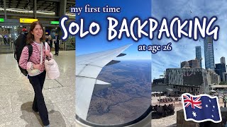 FLYING TO MELBOURNE | first time solo backpacking, 26 year old taking career break!