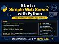 🐍 Start a Simple Web Server with Python – One Command, Instant Web Server!